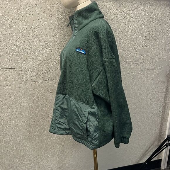 Men's Green Fleece Jacket - Picture 5 of 5